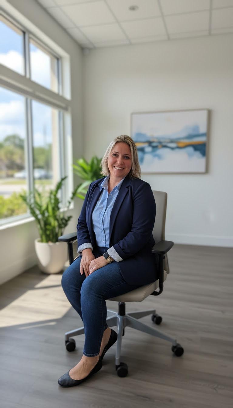 Daneirys Moya Aloma in her Tampa office